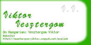 viktor vesztergom business card